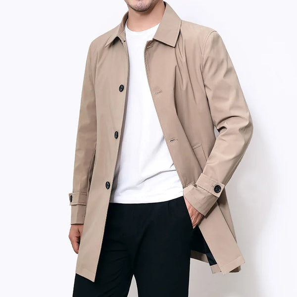 Men's Long Trench Coat