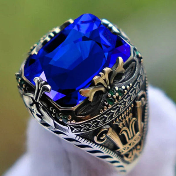 Emerald Gem Luxury Men's Ring