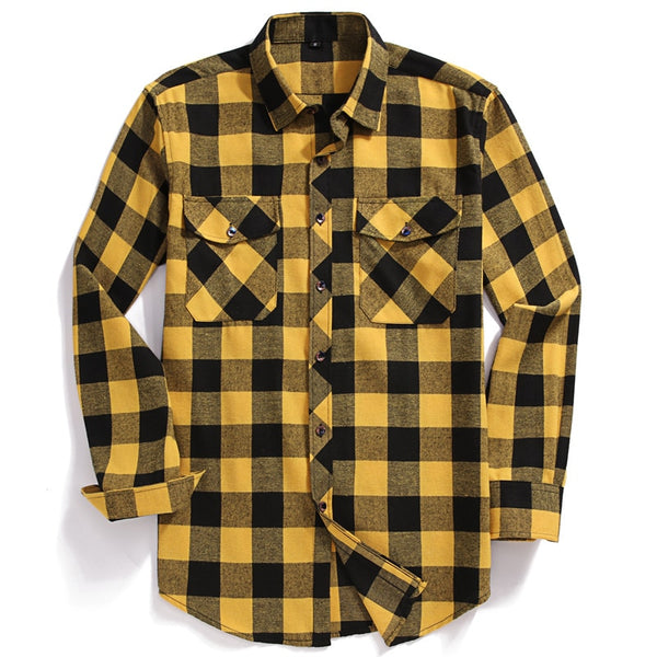 Flannel Shirt Long-Sleeved